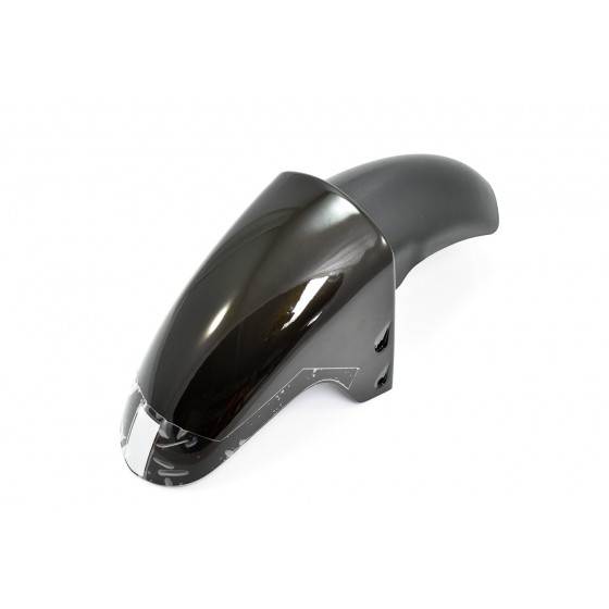 Garde boue avant noir (sticker argent) CPX Vmoto Super Soco - Pièces détachées d'origine - Petit prix