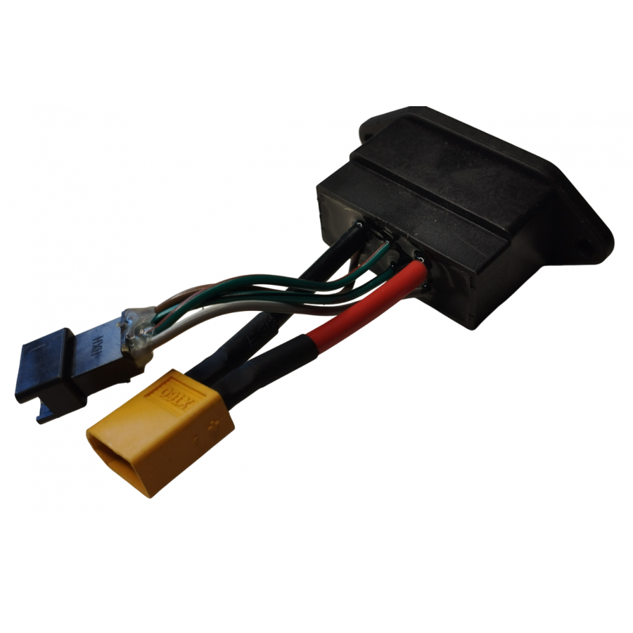 Prise de charge / décharge de batterie, prise ronde CUX/TC/TSX/TS Vmoto Super Soco - Pièces détachées d'origine - Petit prix