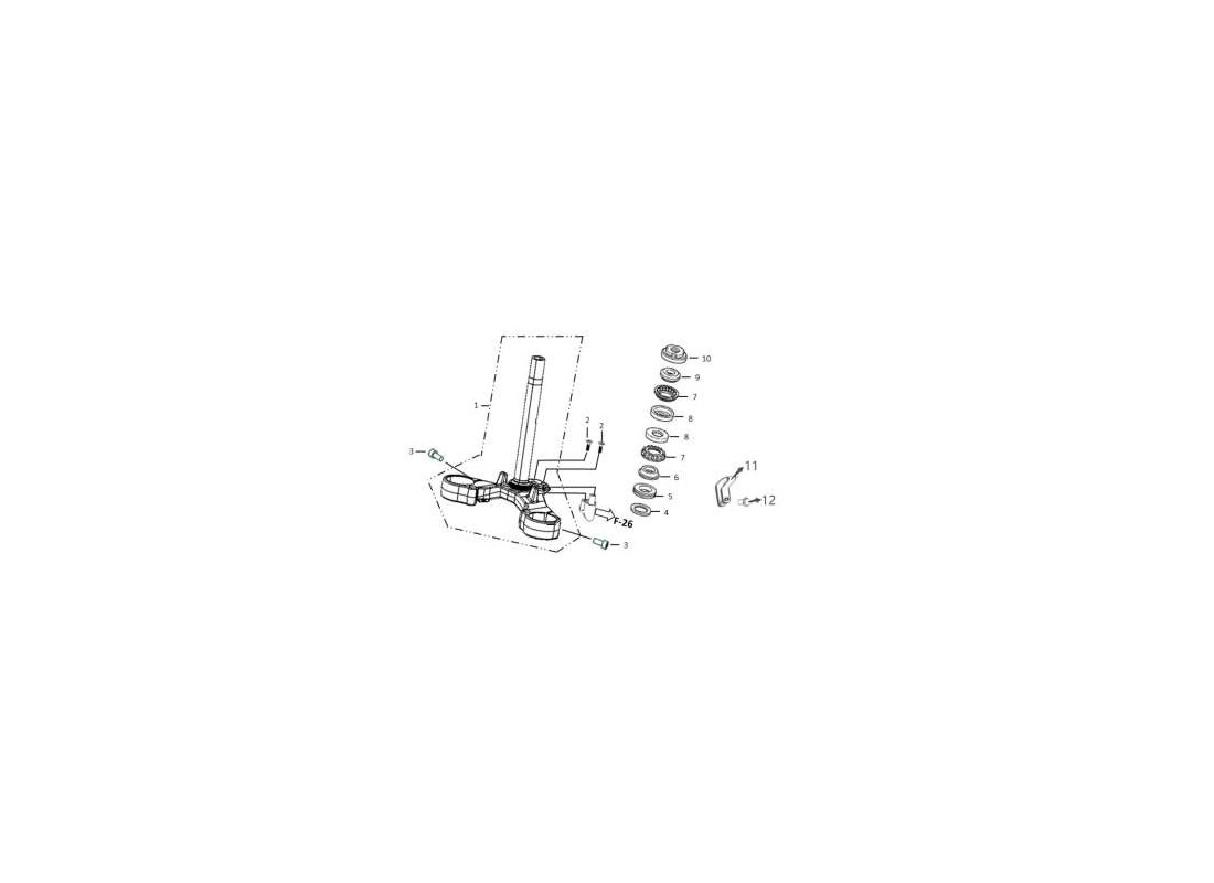 Pièce détachée Té de fourche Super Soco TS Hunter