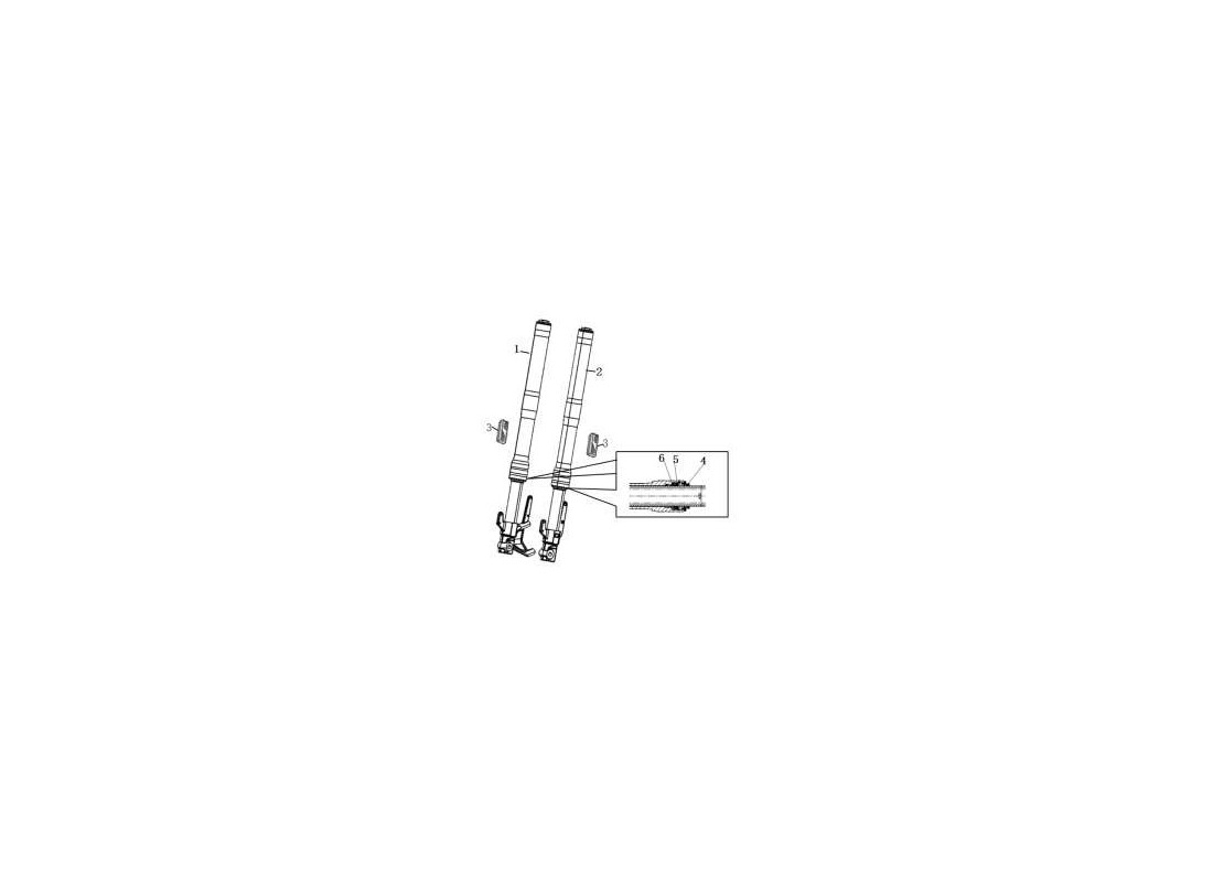 Pièce détachée Fourche avant Super Soco TS Hunter
