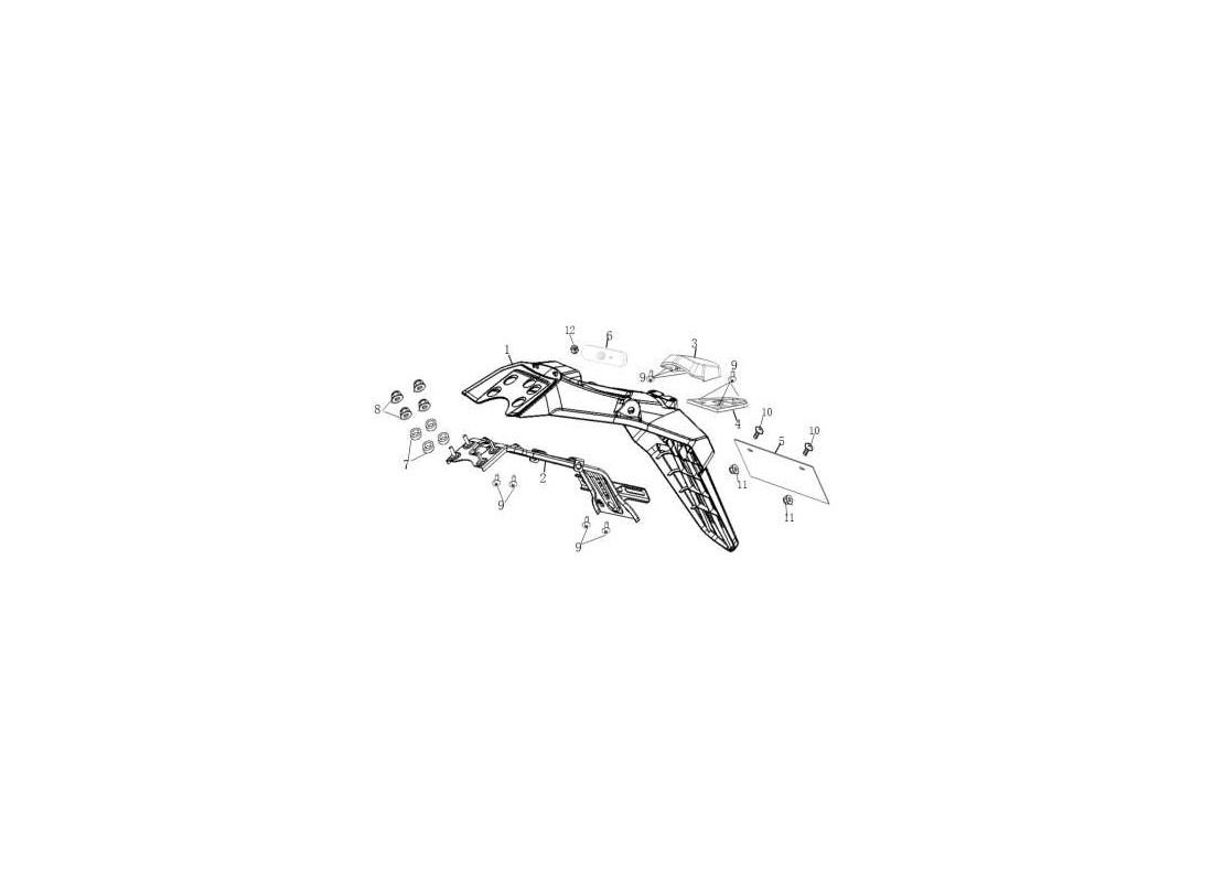 Pièce détachée Support de plaque Super Soco TS Hunter