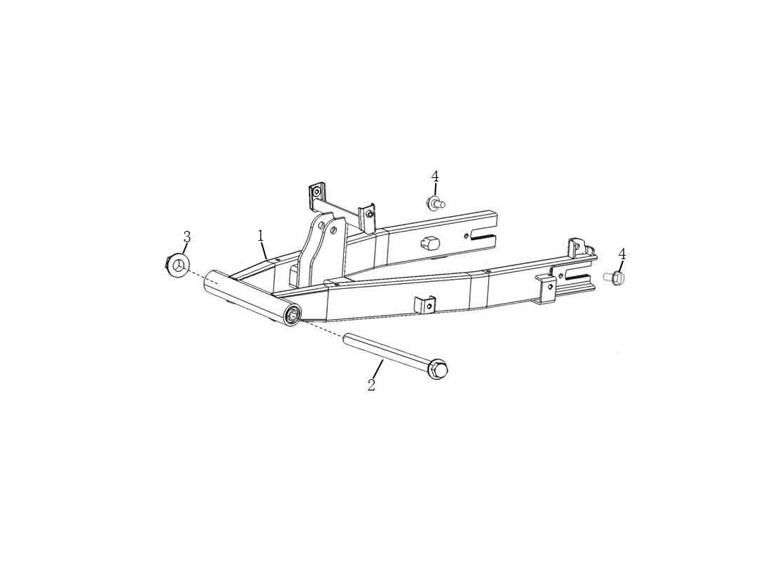 Pièce détachée Bras oscillant Super Soco TC Wanderer Pro