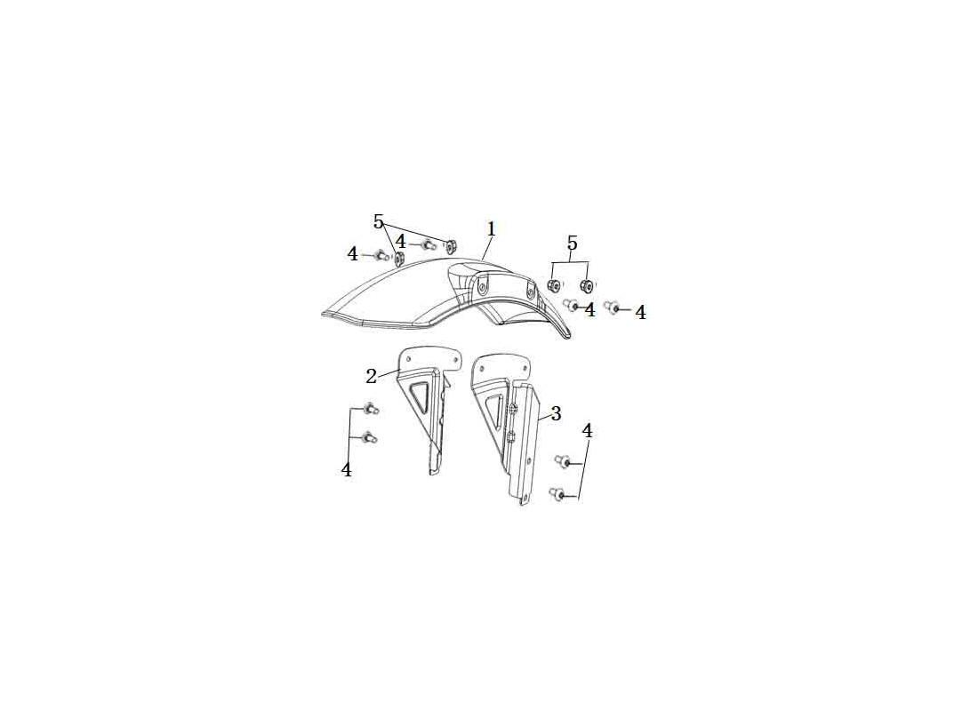 Pièce détachée Garde boue avant Super Soco TC Wanderer Pro