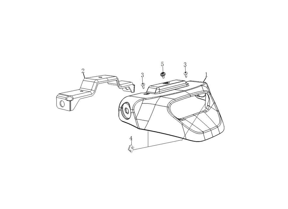 Pièce détachée Carénage feu arrière Super Soco TC Wanderer Pro