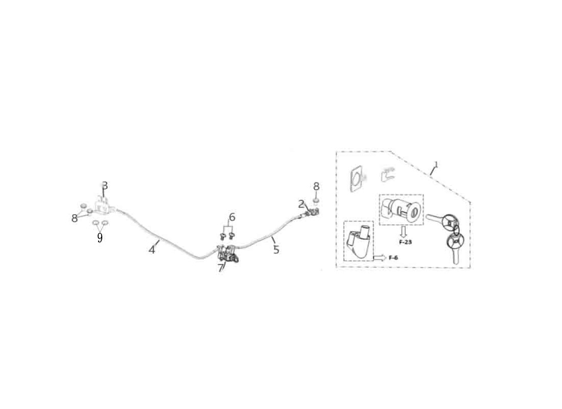 Pièce détachée Kit serrure Super Soco TC Wanderer Pro