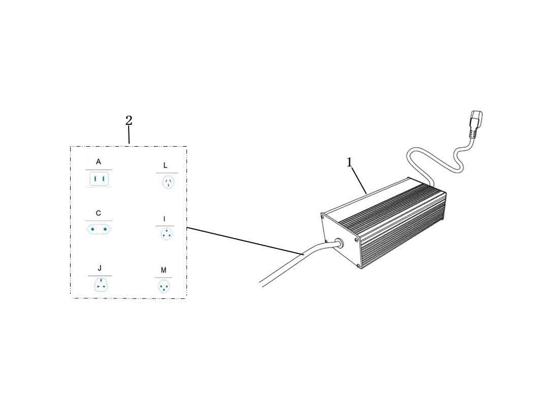 Pièce détachée Chargeur batterie Super Soco TC Wanderer Pro