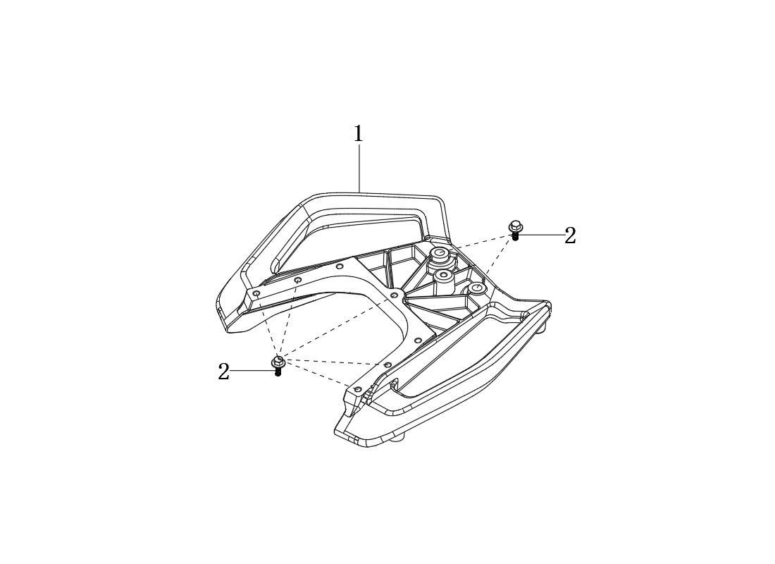 Pièce détachée Support top case Super Soco Vmoto Stash