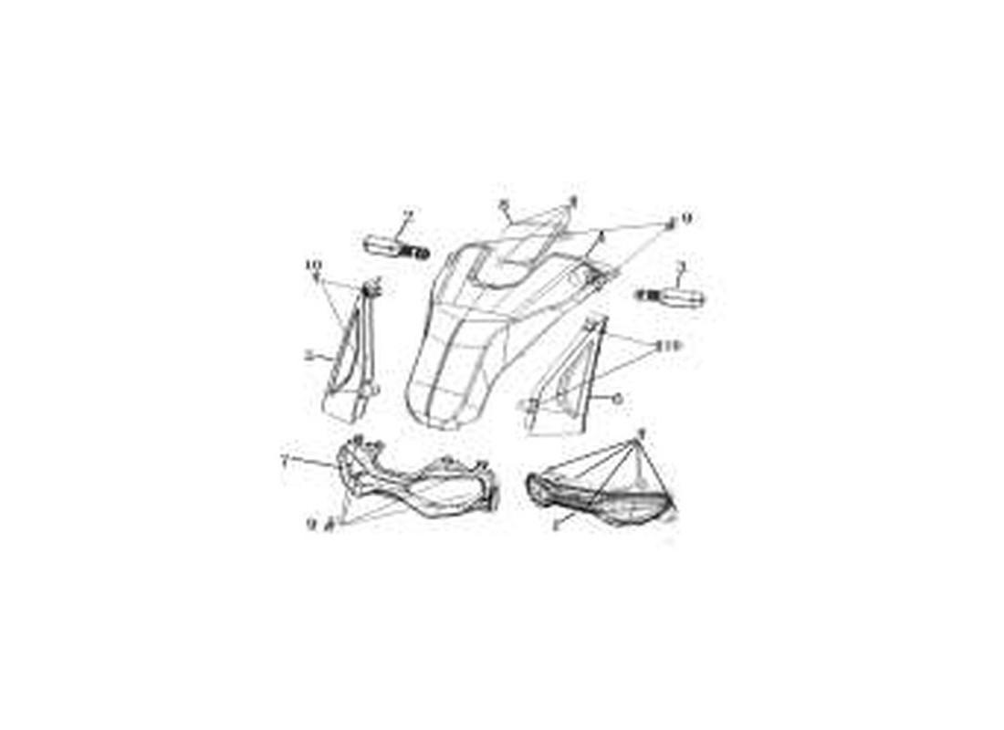 Pièce détachée Carénage avant supérieur Super Soco Vmoto CPX