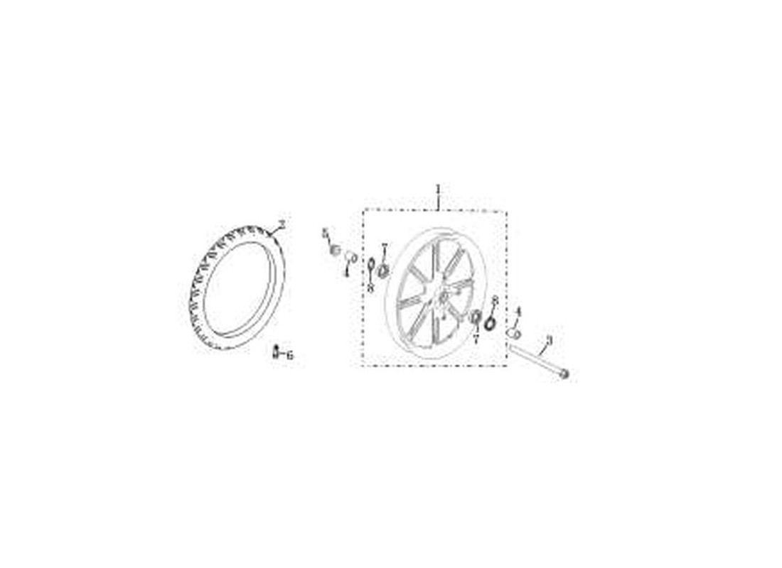 Pièce détachée Roue avant Super Soco Vmoto CPX