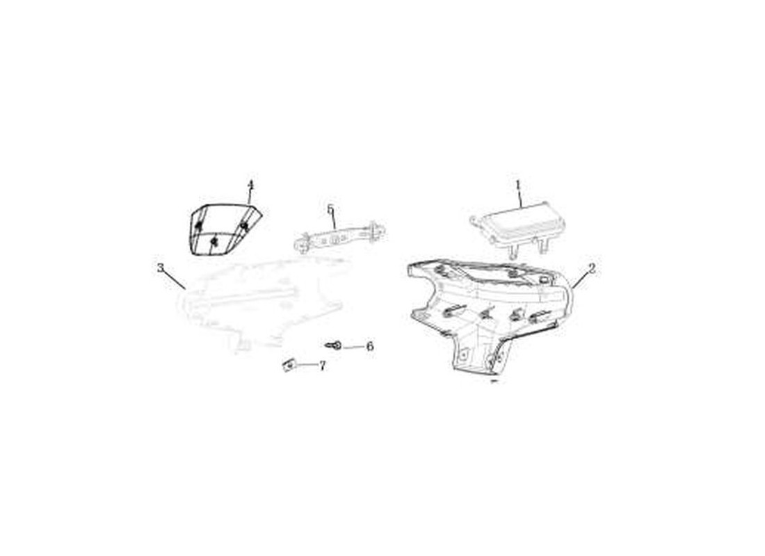 Pièce détachée Carénage guidon Super Soco Vmoto CU Mini