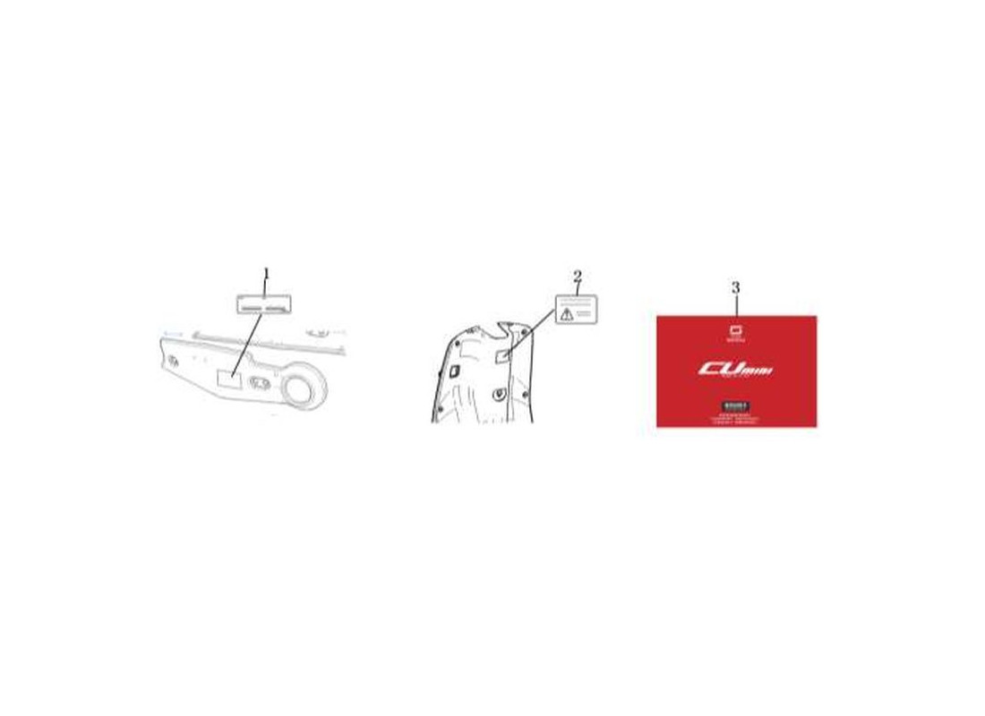 Pièce détachée Autocollant avertissement Super Soco Vmoto CU Mini