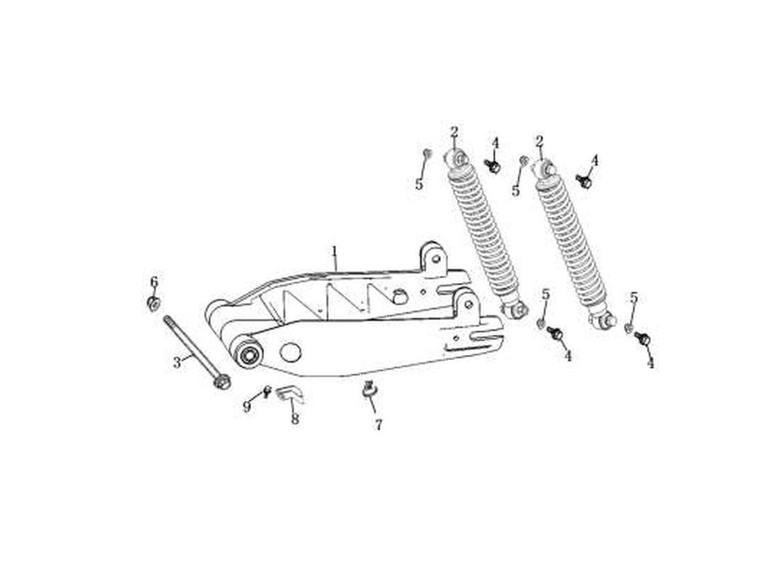 Pièce détachée Bras oscillant Super Soco CUX