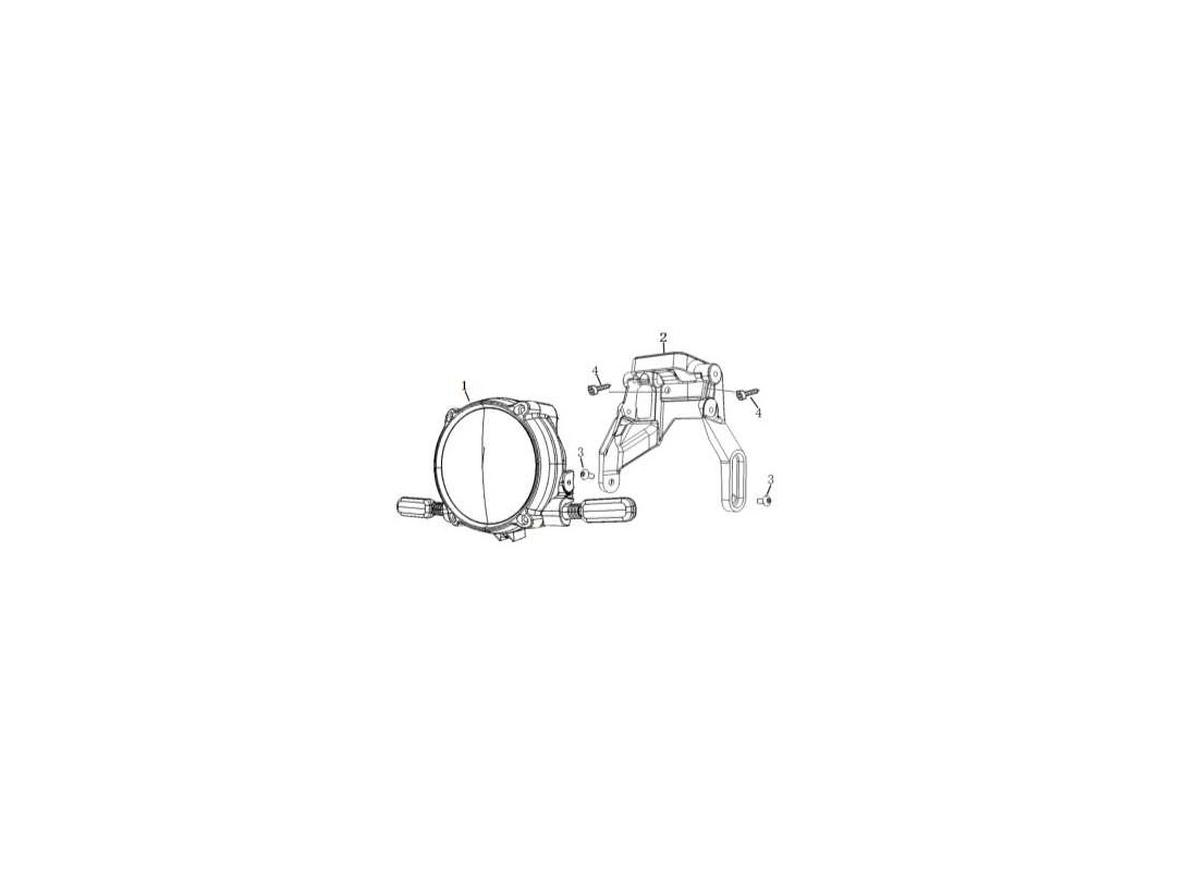 Pièce détachée Optique de phare avant Vmoto Super Soco TC Wanderer