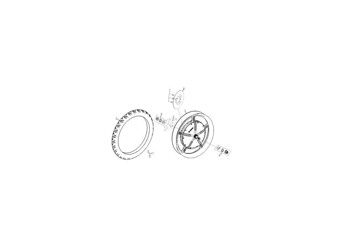 Pièce détachée Moteur roue arrière Vmoto Super Soco TC Wanderer