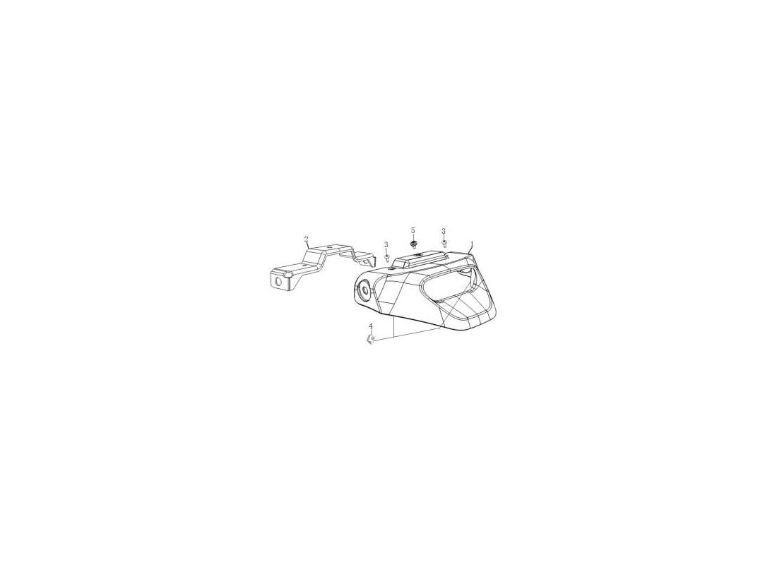 Pièce détachée Carénage feu arrière Vmoto Super Soco TC Wanderer